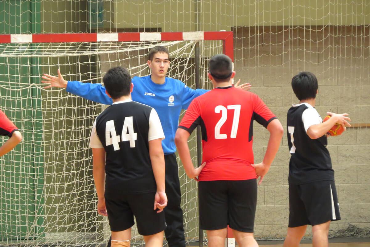 Rub&eacute;n Artero, portero del BM. Roquetas Cadete masculino
