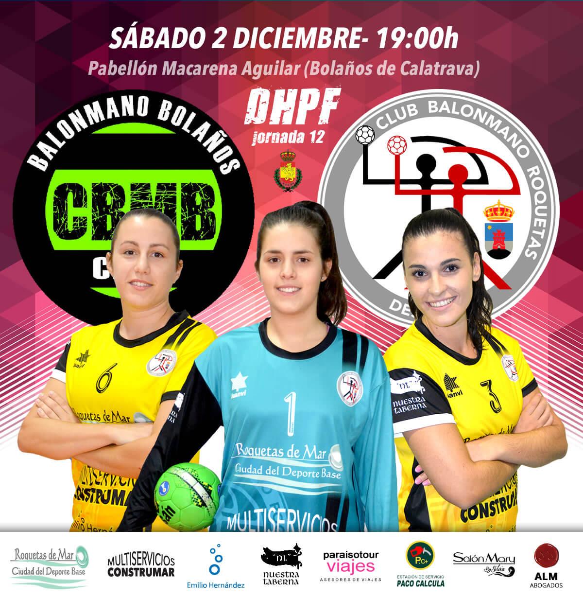 Previa BM. Bola&ntilde;os - BM. Roquetas DHPF