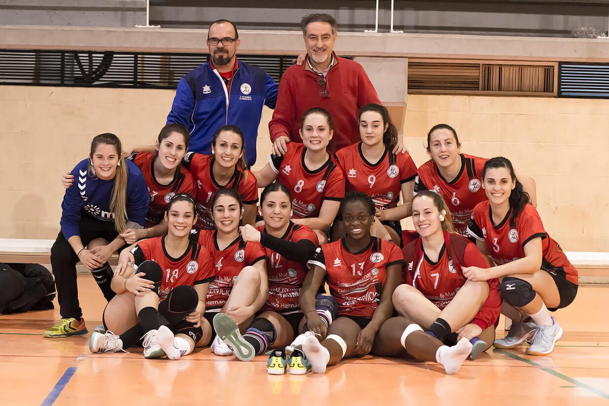 BM. Roquetas tras la victoria en el derbi