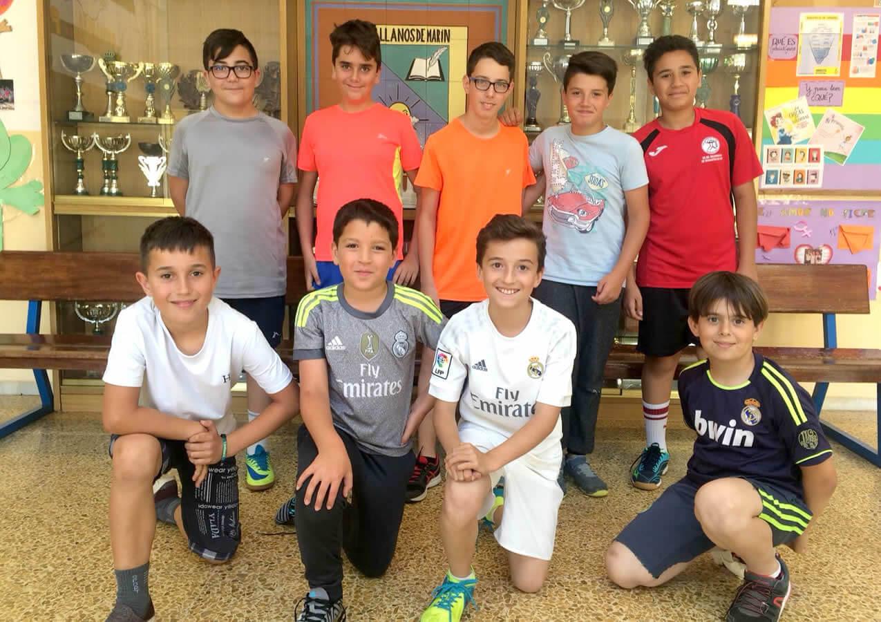 Subcampe&oacute;n alev&iacute;n masculino - CEIP Llanos de Mar&iacute;n