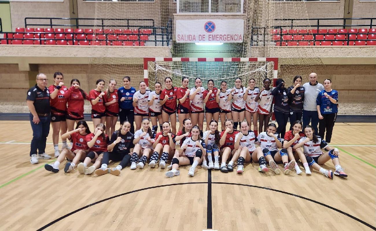 Equipos cadetes femeninos del Club Balonmano Roquetas 2024/25
